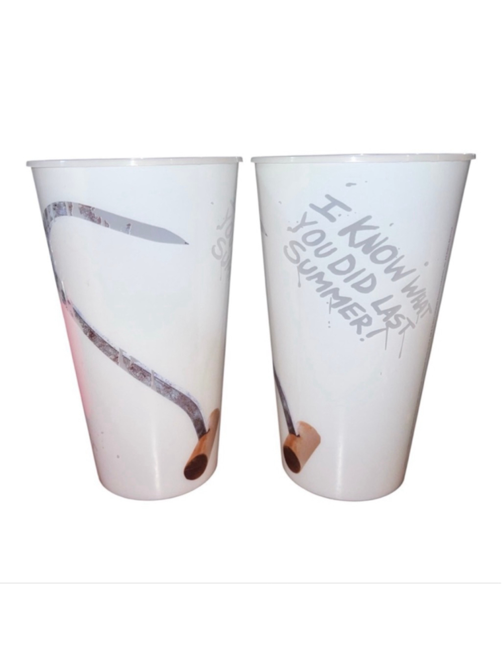 Set of 5 "I know what you did last summer" Movie Memorabilia Cups NEW